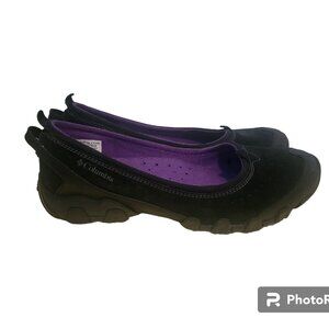 Columbia Black Suede LIBELLAFLY Women's Athletic Slip-on Shoes